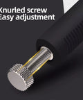 Close-up of knurled screw on Three Pack 11 Inch Locking Pliers Heavy Duty Vice Grips for Welding with adjustable jaw screw.