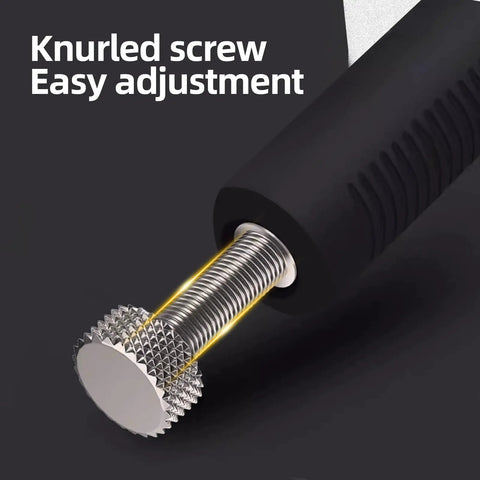 Close-up of knurled screw on Three Pack 11 Inch Locking Pliers Heavy Duty Vice Grips for Welding with adjustable jaw screw.