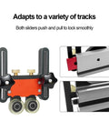 Premium Bearing Roller Featherboards For Table Saw Woodworking Accessories showing adjustable roller tracks with nylon wheels.