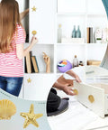 Slap These Killer Gold Cabinet Knobs Onto Your Dresser Or Vanity For An Instant Coastal Vibe Upgrade This Twelve Piece Hardware Set Features detailed starfish and seashell designs.