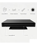 Straight Flow Under Garage Door Vent With Heavy Duty 6 Inch Duct Adapter For No Fuss Workshop Fume Exhaust And Quick Fit Sensor Safe Airflow Ventilation with low profile design