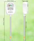 Dimensions of 4 In 1 Soil Tester Meter For Gardening And Lawn Care, Checks Moisture, Light, Nutrients, And pH With No Batteries Required