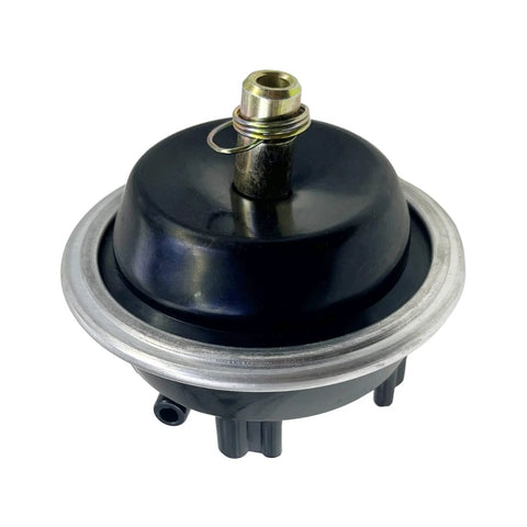 HYXUAN 4WD differential vacuum actuator, black plastic housing with silver mounting flange and brass threaded post