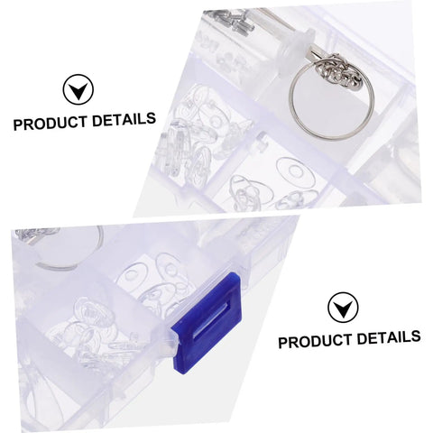 Close-up of eyeglasses repair tool kit with screws, mini screwdrivers, and replacement nose pads for quick DIY fixes.