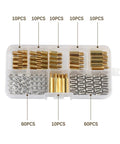 180 Piece M3 Hardware Kit With Brass Threaded Pillars, Hex Nuts, Spacers, And PCB Motherboard Standoffs For Grab And Go Electronics Assembly, DIY Projects And Computer Build Fastening. Assorted parts in organizer case