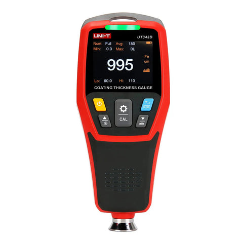 Coating Thickness Gauge For Automotive Paint And Bodywork, 0.1um Resolution, Car Coating Tester For Ferrous And Non Ferrous Metals, Automatic Detection With 3 Color LED Alarm And Audio Alert, Auto Off, Perfect Tool For Used Car Buyers.