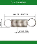 Must Have Small Extension Springs Assortment Kit 150 Piece Set With 15 Different Sizes In Stainless Steel 304 Rust Resistant Wires
