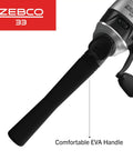 Grab And Go Spincast Rod And Reel Combo With A Six Foot Two Piece Fiberglass Rod And Size 30 Reel Quick Set Anti Reverse Bite Alert EVA Handle