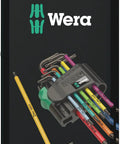 Tamper Proof Torx L Key Set For BO Security Screws with ballpoint offset, color-coded sleeve, shown in packaging