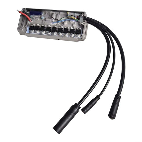 Kick Up Your E-Bike Game With This Rock Solid 22A Controller That Cranks Out 500W For A Breezy Ride On Any Trail Compatible With Hailong Base And Julet Display For Serious Thrills. 22A 500W metal e-bike controller with three black cables