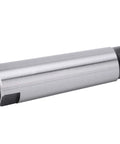 Silver steel MT3 to MT2 taper drill sleeve arbor adapter, hollow cylindrical tool for CNC lathe/mill fixtures.