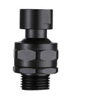 Brass Shower Head Swivel Ball Adapter Adjustable Shower Arm Connector Universal Showering Component Matte Black Finish Heavy Duty High Pressure Water Flow Durable Corrosion Resistant Upgrade No Fuss Easy Install, black brass adapter