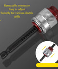 Built Tough Electric Wire Stripper Drill Attachment With Sharp Tungsten Blade, No Sweat Cable Crimper, Effortless Wiring Gear For Tradespeople And Weekend Builders, retractable drill connector.