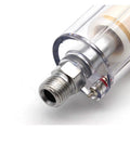 Close-up view of Heavy Duty 1/4 Inch Inline Air Filter And Airbrush Moisture Trap Featuring A Hella Tough Oil Water Separator.