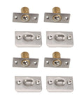 4 Pack Solid Brass Door Ball Catch With Adjustable Spring Latch And Strike Plate For Cabinets And Pantries Rust Resistant And Durable