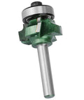 Pro Woodworking Router Bit With 4 Sharp Teeth For Precise Edge Trimming And Banding Cleanup R1 R2 R3 with durable steel shank.