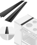 Silicone Stove Gap Cover 2 Pack 25 Inch Heat Resistant Gap Filler seals spills between counter stovetop oven washer dryer.