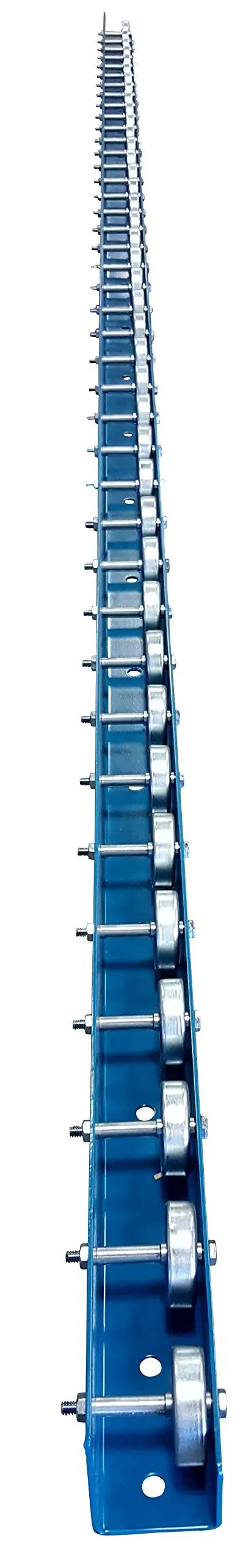 Rock Solid Galvanized Steel Conveyor Skate Wheel Flow Rail With Industrial Wheels For Shop Tables And Material Moves Smooth Glide Track Handles Up To 1000 Pounds Zero Fuss