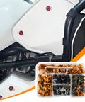 Motorcycle Fairing Bolt Kit Ride Ready Dope 177 Pieces Aluminum Alloy M5 M6 Screws Nuts Washers Fasteners Clips Set