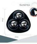 No Sweat Peel And Stick Casters With Whisper Quiet Swivel Rollers for furniture, featuring steel ball style design, measuring 37mm.