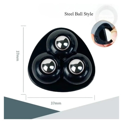 No Sweat Peel And Stick Casters With Whisper Quiet Swivel Rollers for furniture, featuring steel ball style design, measuring 37mm.