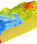 Volcano Model For Classroom Geology And Geography Teaching Aids Lava Eruption Demonstration PVC dual-structure anatomy model