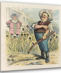 Dope 1902 Artwork Print A New Scythe Cuts Clean By John Samuel Pughe Custom Framed Wood Or Canvas Print With Archival Giclee Quality