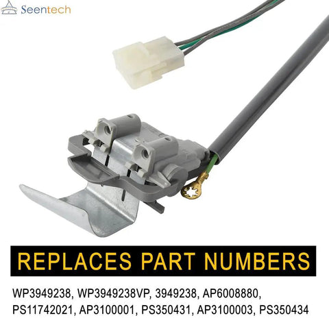 Washer Door Lid Switch Replacement 3949238 For Whirlpool And Kenmore Washers Exact Fit Easy Install Fixes Draining Problems Not Starting Not Spinning Or Agitating Replaces WP3949238 WP3949238VP AP6008880 PS11742021 AP3100001 PS350431