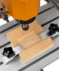 Two Pack Aluminum T Track Hold Down Clamps For CNC Routers And Milling holding wood block on CNC machine bed