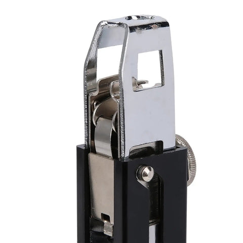 Close-up of Auto Feed Electric Screw Gun Featuring Adjustable Depth And Badass Aluminum Build for seamless woodworking