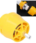 Heavy Duty 6 Piece Alloy Steel Pipe Threader Tool Set For Pvc And Metal Conduit Includes Half Inch Three Quarters And One Inch Dies With Tap Die Chasers For Manual Electric Drill Plumbing Jobs yellow pipe threading tool with attachment.