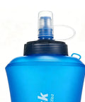 Close-up of the 750ml Foldable TPU Hydration Water Bottle For Cycling And Outdoor Adventures, cap and spout detail