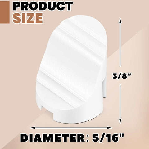 Close-up of 25 Pack Doors Frame Plugs Five Sixteenth Inch By Three Eighth Inch Screw Hole Plugs for Entry Doors showcasing size