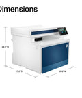 Color Laser Printer MFP 4301fdw For Small Biz Teams Wireless All In One Scanner Copier Fax Fast Color Printing Up To 35 PPM Auto Duplex Auto Document Feeder dimensions