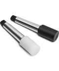 Pen Press Kit For Woodturning Lathes With MT1 Taper Handy DIY Pen Making Tool with dual nylon pads, white and black.