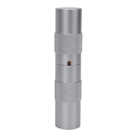 Essential Roadside Tire Repair Kit For Cars And Bikes Capsule Style Puncture Plug Tool, silver metal capsule design.