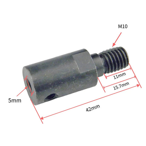 M10 saw blade connecting rod for High Torque DC Gear Motor 12V 24V, detailed dimensions, ideal for DIY Mini Saw Projects.