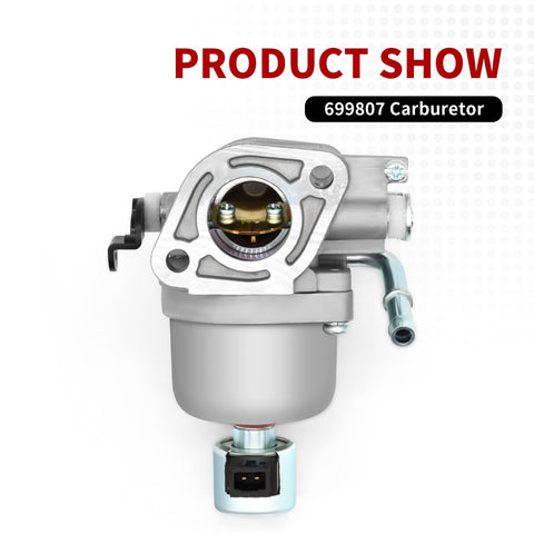 Front view of a Replacement Carburetor for 20HP Yard Tractors and Riding Lawn Mowers Compatible with 699807 for stable power.