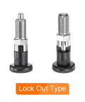 Kickass Stainless Steel Push Fit Ball Nose Spring Plunger M10x1 Thread With Slick 5mm Pin Diameter And Relentless Self Locking Design built for heavy-duty tasks.