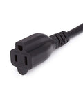 10 Foot Indoor Extension Cord With 3 Prong Outlet Extender For Home Office Tools And Media Equipment 13 Amp 125 Volt Power Cord Black