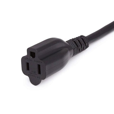 10 Foot Indoor Extension Cord With 3 Prong Outlet Extender For Home Office Tools And Media Equipment 13 Amp 125 Volt Power Cord Black