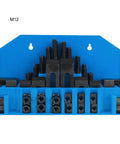 Hardened Combined Press Plate 58 Piece Stud Clamp Kit For Milling Machines And Lathes M12 T Slot Mechanical Worktables