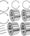 Four Pack Front And Rear Wheel Bearings For Atv Utv Compatible With Ace Ranger Sportsman And Hawkeye Models, 35x64x37mm, grease sealed.