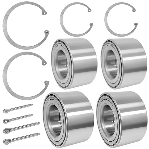 Four Pack Front And Rear Wheel Bearings For Atv Utv Compatible With Ace Ranger Sportsman And Hawkeye Models, 35x64x37mm, grease sealed.