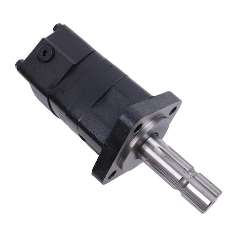 Hydraulic Orbital Motor OMS80-151F0560 151F-0560 Replacement PTO Shaft for Industrial Hydraulics Side Port G1/2 Drain G1/4 Beefy PTO Style Motor for Heavy Machinery and Equipment