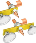 Upgrade Your Setup With This 2Pc Magnetic Welding Ground Clamp Kit Featuring Double Plus Single Magnet Heads For Super Strong Suction And Reliable Stability During Tough Welding Jobs