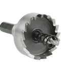 Straight Up Badass High Speed Steel Hole Saw Set 5 Piece Drill Bit Kit showing 20 size saw for cutting metal and wood.