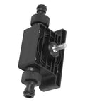 Compact Electric Drill Water Pump For Rapid Fluid Transfer, drains oil or waste fast with a black plastic connector and fittings.