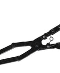 Long Hose Clamp Pliers With 35 Degree Angled Tips Extra Long Reach Dual Material Grips Cross Cut Tip Grips From Multiple Angles