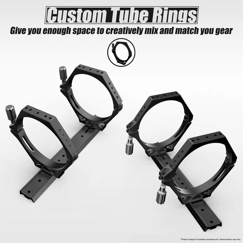 Custom tube rings for Beast 122mm Apo Triplet Refractor Telescope For Deep Space And Visual Observing, lightweight design.